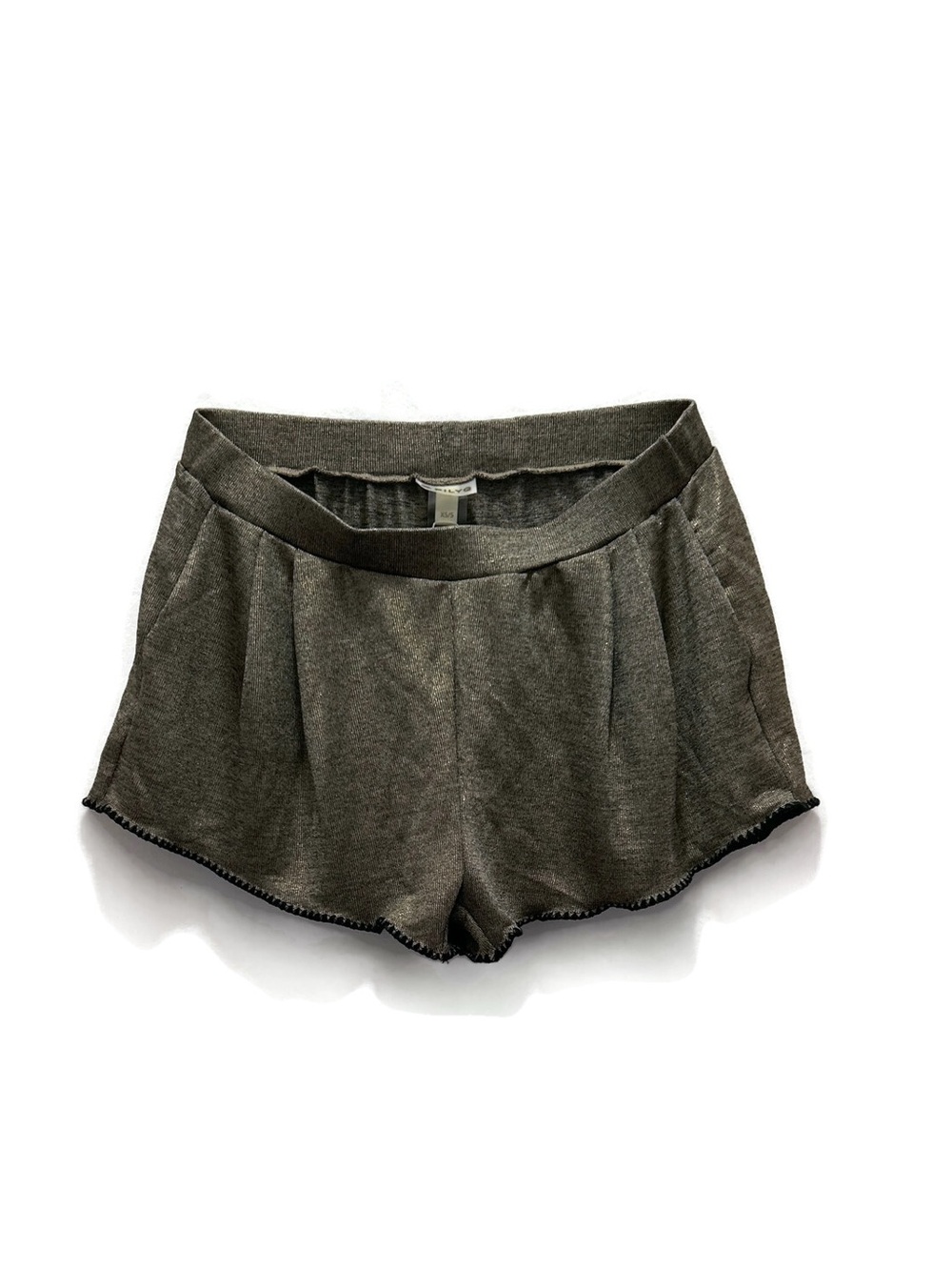 NWT PILYQ Metallic Gold Shorts Tap Pants Size XS